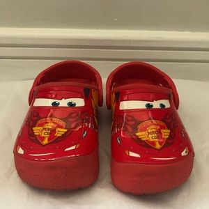 Lightning McQueen Crocs Size 9